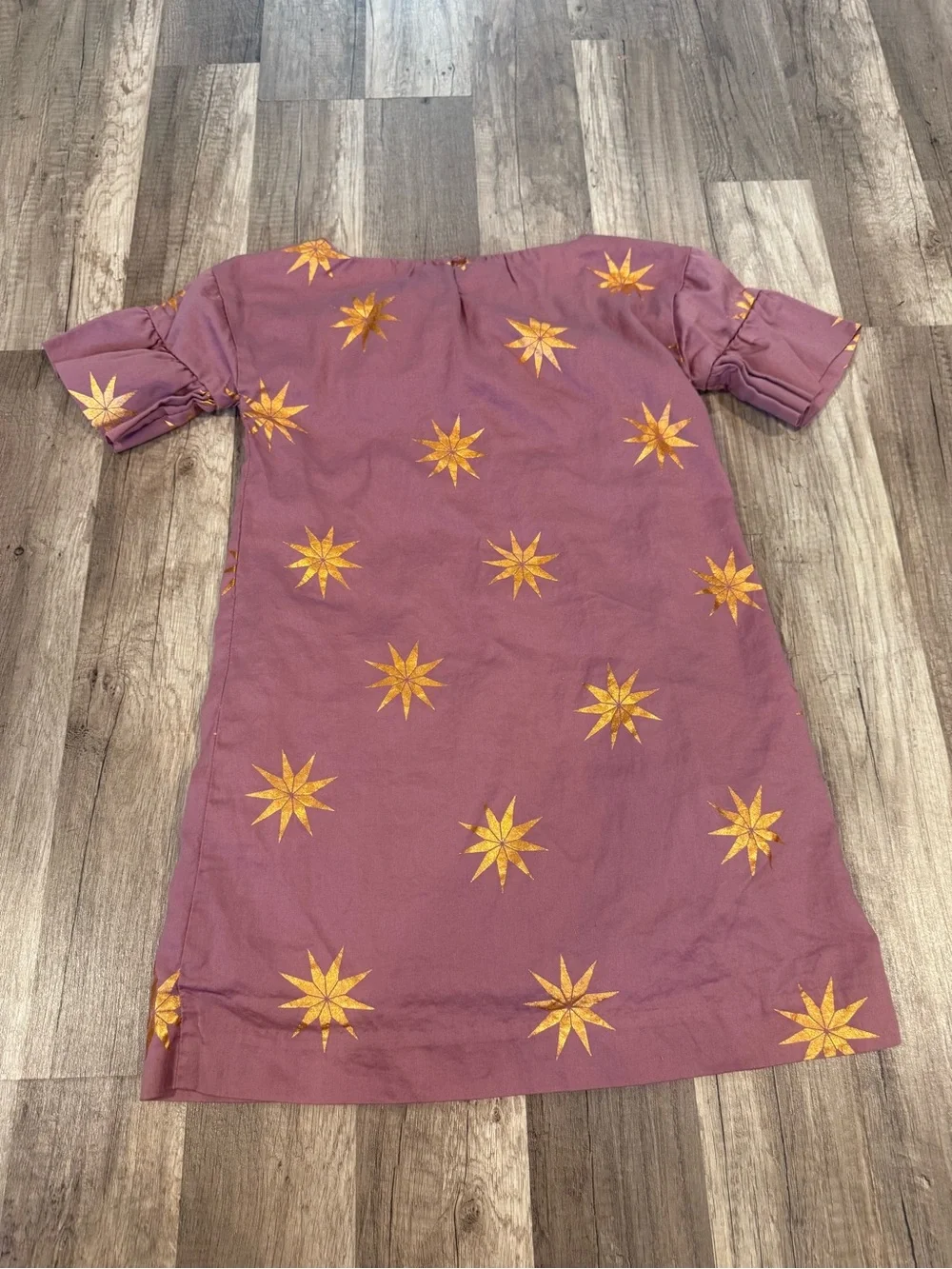 Girls' Purple Star Print Dress - Kids Dress